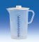   Urine collection vessel 2000ml, PP with white cap, raised Scale