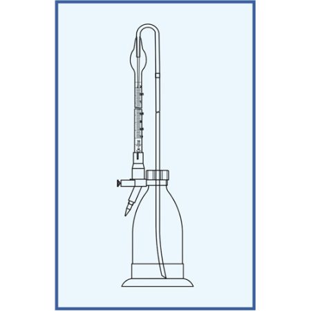 Autom.burette 3 ml, with bottle dosing attachment from DURAN