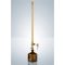   Hirschmann Laborgeräte Titration apparate according to Pellet 50.0,10ml, cl.AS, DURAN, brown glass, cb, dated charge identifier, PTFE arbor