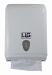 LLG-Folded tissue dispenser, white plastic, 375x137x280mm
