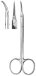 Preparation scissor 115 mm curved, acuate/acuate