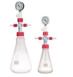   KNF Woulff.sche bottle 500 ml erlenmeyer form with split- and implosion protection