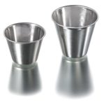   Beaker 30 ml, stainless steel 18/8 graduated, ? 51 mm, height 35 mm
