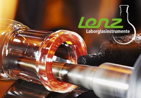 Lenz gáz distribution pipe, melted in the middle Bowl diameter 25mm, porozitás 2 GL as borosilicate 3.3, L 150mm,
