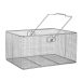 Wire basket 40x30x20cm with handle, stainless steel