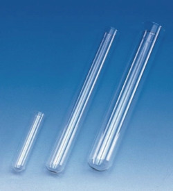 LLG-Test tubes soda-glass 130 x 18 mm, round bottom, with plane rim
