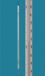   Minimum fine thermometer -10...+100:1°C embedding form, cap. unlined, judge closure, with knob, calibratable