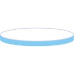   Septum 19 mm, silicone blue transparent/PTFE white, 45°shore A, 1,3 mm, pack of 100