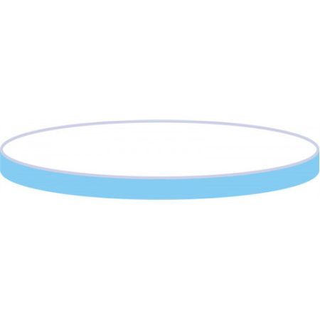 Septum 19 mm, silicone blue transparent/PTFE white, 45°shore A, 1,3 mm, pack of 100
