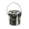   Insolate container 6.5 Ltr. 18/10 steel, with 3 locking clamps, lid and silicone gasket