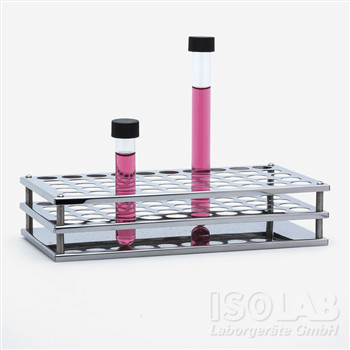 Test tube rack, stainless steel for 50 tubes ? 16mm