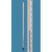   Thermometer 0...+50:0,1°C 420mm with blue filling with factory test certificate at 0°C