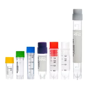   CryoKING 0.5ml vial, átlátszó kupak,PP,autoklávozható; rad. sterilization, 