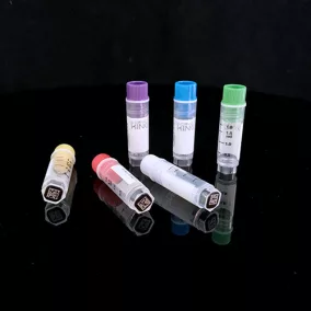  CryoKING 0.5ml cryogenic vial, átlátszó kupak, PP, 2D Barcoded multi, talpas,PP, autóklávozható, rad. sterilization, 