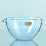   Evaporating basin DURAN®,diam.50 mm,height 25 mm cap.15 ml,with spout and flat base