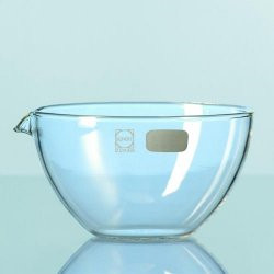 Evaporating basin DURAN®,diam.140 mm,height 80 mm cap. 600 ml,with spout and flat base