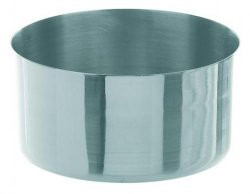 Evaporating dish high shape,18/8 steel diam. 75 mm,height 35 mm, cap. 125 ml