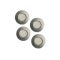   LLG-Aluminium crimp caps N 8 TS/oA, silver center hole, Silicone white/PTFE red, Hardness:40° shore A,Thickness:1.0 mm, pack of 100