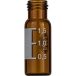  1.5 mL Screw Neck Vial N 9, outer diameter: 11.6 mm, outer height: 32 mm, amber, flat bottom, wide opening, label + scale pack of 100pcs