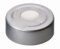   LLG-Pressure release safety caps ND20, Alu,silver,centre hole,ready assembled,3.2mm, silicone white/PTFE beige,45°shore A,pack of 100