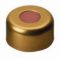   LLG-Alu rim caps N 11, gold hole cap, Butyl red-orange/TEF colourless, hardness 45° shore A, thickn.:1,0mm, pack of 100