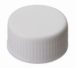   LLG-Screw caps N 24, white PP, mounted closed, silicone nature/PTFE beige 45° shore A, EPA-quality, pack of 1000