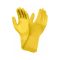   Gloves AlphaTec® size 7? (S) unlined, cotton velor, rolled edge, long cuff, yellow, length 320 mm (*ex: Suregrip G04Y), pair