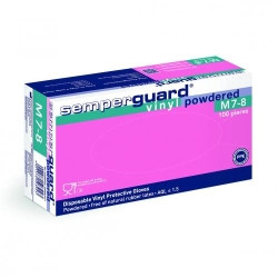 Disposable gloves size XL (9-10) Semperguard®, Vinyl, transparent, powdered, pack of 90