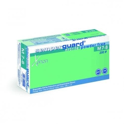 Disposable gloves size S (6-7) Semperguard® Xenon, Nitrile, white, powder-free, pack of 200