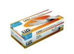   LLG-Disposable gloves, Classic, Latex, size M white, fingers textured, powder free, 240mm, pack of 100