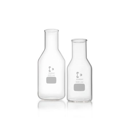 Culture media bottle 100 ml with straight neck, neck dia. 38 mm for metal caps, DURAN®