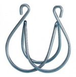 Wire clips,chrome-nickel steel,for NS 10/19