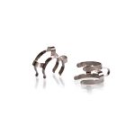 Joint clips NS 14 from steel sheet, nickel-plated