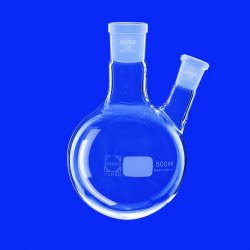 Round-bottom Flasks, Two-neck, Side Neck Angled, C. Neck NS 29/32 Side Neck NS 14/23