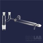   Distilling link, with Liebig condenser 160 mm and Claisen head, jacked NS 14/23, for dest.-thermometer, with vacuum adapter,