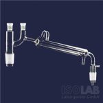   Distilling link, without condenser 250 mm and Claisen head, jacked NS 14/23, for dest.-thermometer, with vacuum adapter,