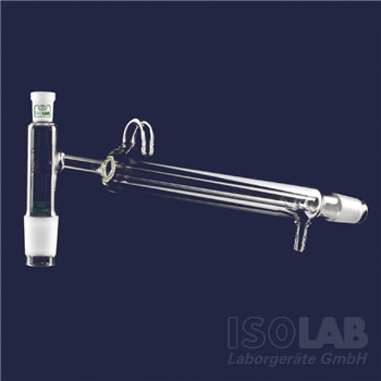 Distilling link, without condenser 250 mm and jacked NS 14/23, for dest.-thermometer, with vacuum adapter, cone(e) NS 14/23, boro 3.3