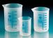   Griffin beaker 3000 ml, PP blue-embossed graduation, translucent