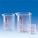   Griffin beaker 400 ml, PMP (TPX) red-imprinted graduation, clear