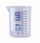   LLG-Beaker 50 ml, low form, PP ISO 7056 - blue scale pack of 2