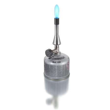 Bunsen burner for cartridge, air regulation, needle valve weight 130 g