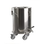  Bochem Castor, 18.10-steel 4 rubber rolls, wheel dia. 70mm, for transport container 9.039 944