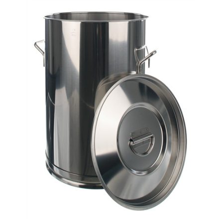 container 20 l without lid 375 x 270 mm, 18/8 steel lid no: 8350