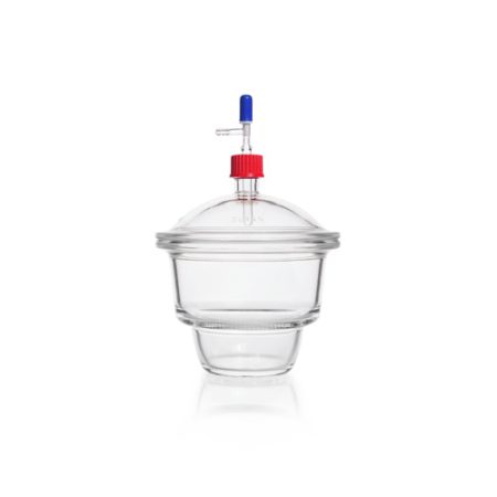 DURAN® Desiccator DN 150 with screw thread in lid and base, with stopcock