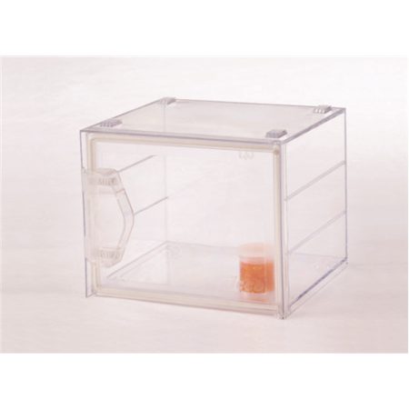 Desiccator cabinet,transparent PC, size 224x200x168 mm,with bottle of silica gel