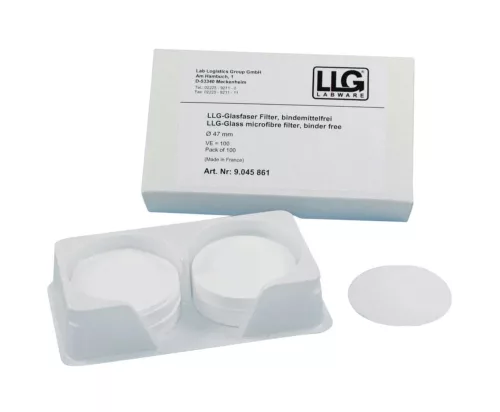 LLG-üveg mikroszálas szűrő 125 mm, 1,6 µm, kötőanyagmentes, 100 db-os csomag
