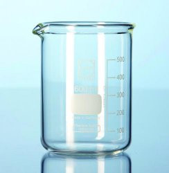 Super Duty beaker 150 ml Duran®, 60x80 mm, low form, with division and drain