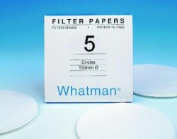 Grade 5 Qualitative Filter Paper Standard Grade, circle, 90 mm, pack of 100