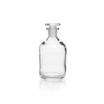   Narrow neck reagent bottles,soda glass,clear, with NS glass stopper,cap.250 ml