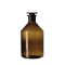   Narrow neck reagent bottles,soda glass,amber, with NS glass stopper,cap.500 ml